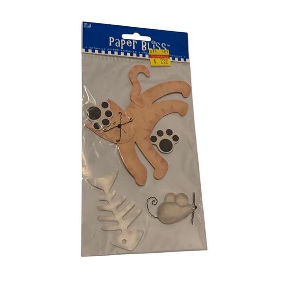 Lot 6 Cat Scrapbook Stickers Embellishments Daisy Hill Paper Bliss Miss Elizabet - Picture 4 of 8